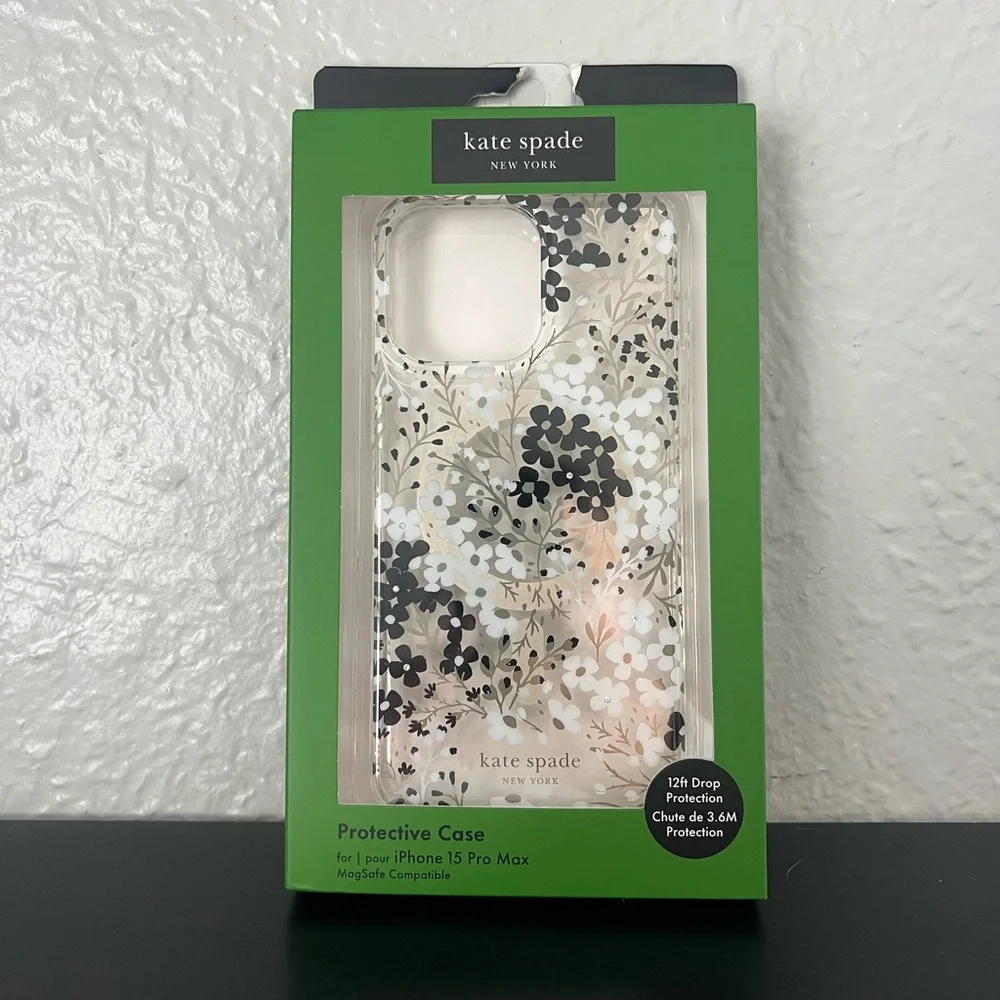 NWT - Kate Spade Floral iPhone 15 Pro Max Phone Case